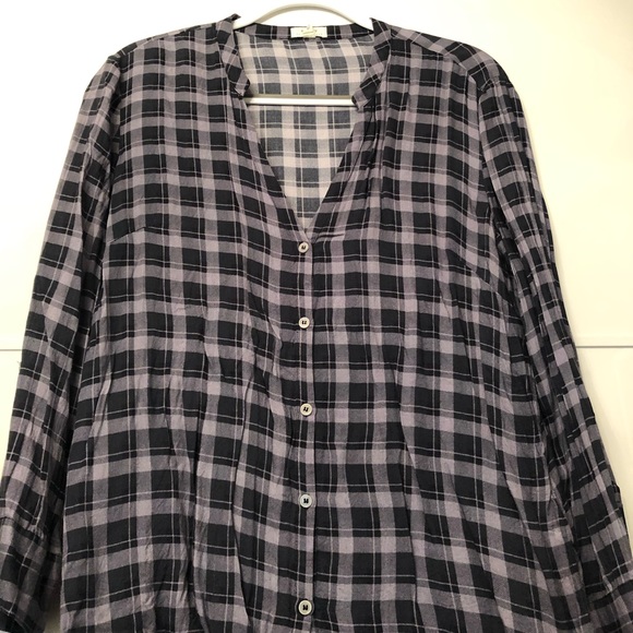 Soft Joie Button down check top - Picture 1 of 1